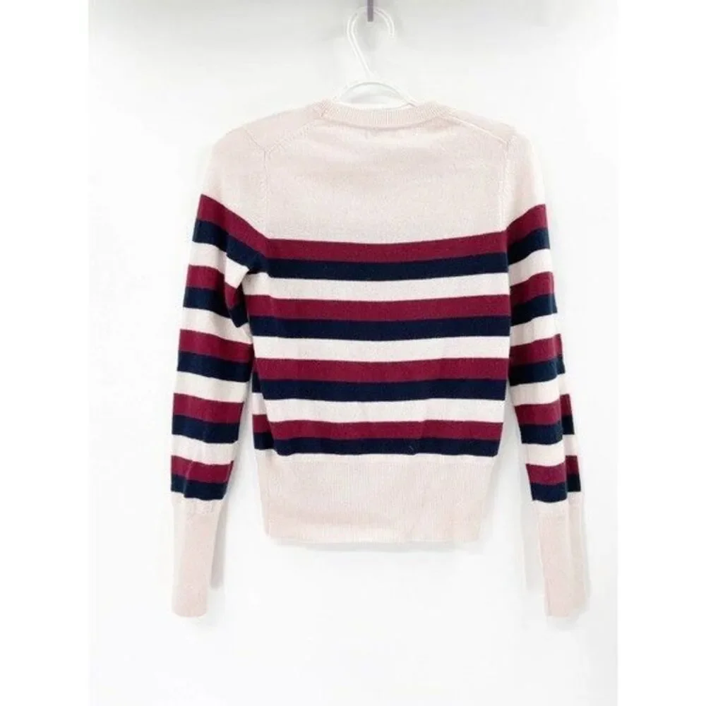 Equipment Femme Wool Cashmere Sweater Women's Medium Striped Colorful Preppy